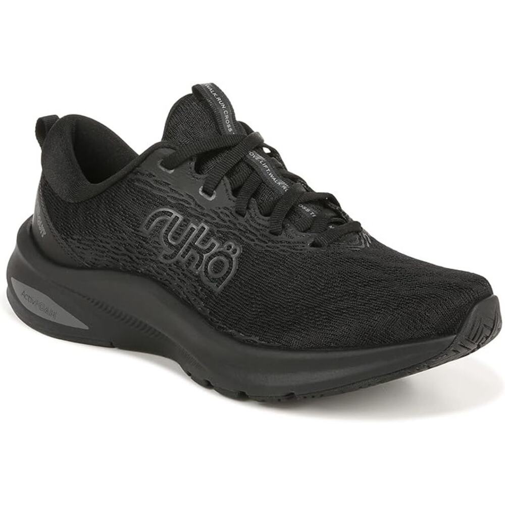 Ryka Never Quit Black Training Shoe Women 7M GUC